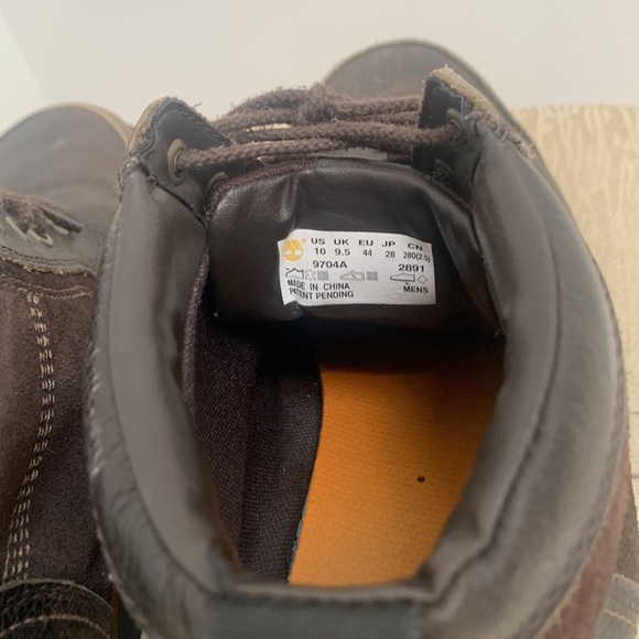 LIKE NEW! TIMBERLAND Brown leather Lace-Up Chukka Boots Mens US 10 - Picture 2 of 5